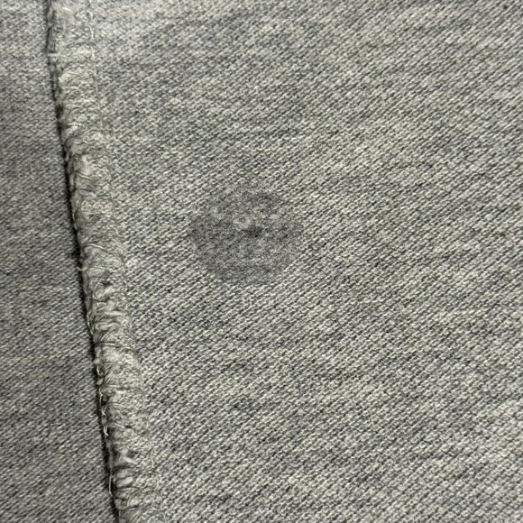 Chaps Mens 2XT Gray Long Sleeve Polo Shirt With White Stripe 100% Cotton - Picture 10 of 11